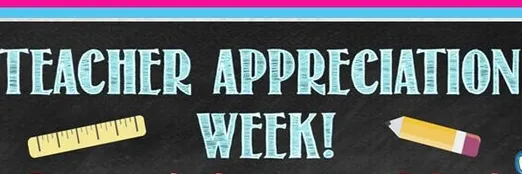 Donations for Teacher Appreciation Week banner