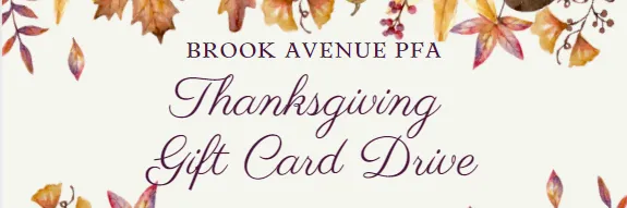 Thanksgiving Gift Card Drive banner