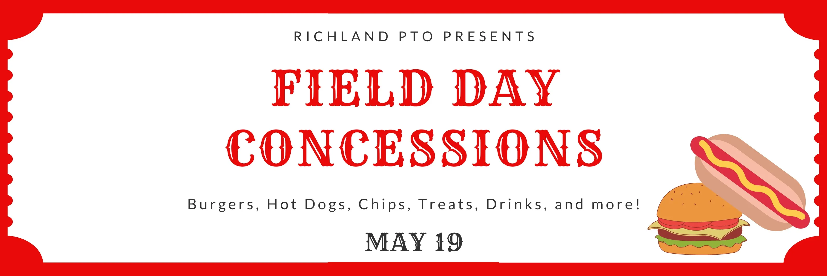 Field Day Concessions  banner