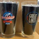 GREAT LAKES BREWING CO.-STREETSBORO BICENTENNIAL SOUVENIR BEER GLASS