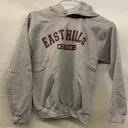 Hoodie - Light Gray with Bold Maroon Font 