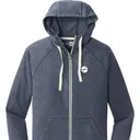 Fishers on the Map New Era Sueded Full-Zip Hoodie