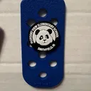 Blue PVES Jibbitz and keychain combo 