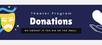 Theater Education Program Donations banner