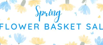 Flower Basket Sale banner