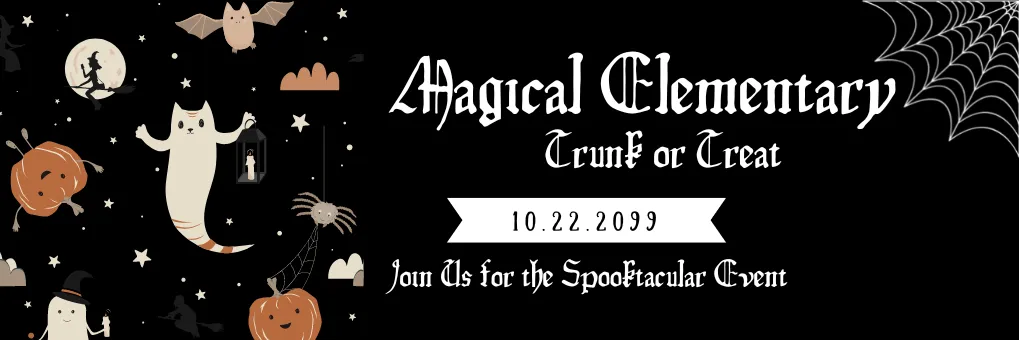 Trunk or Treat Fundraiser Example banner