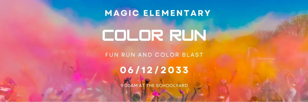 Color Run Example banner