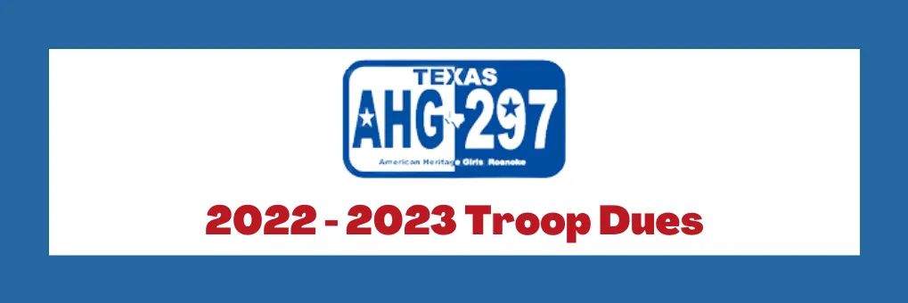 Troop Dues 2022-2023 banner