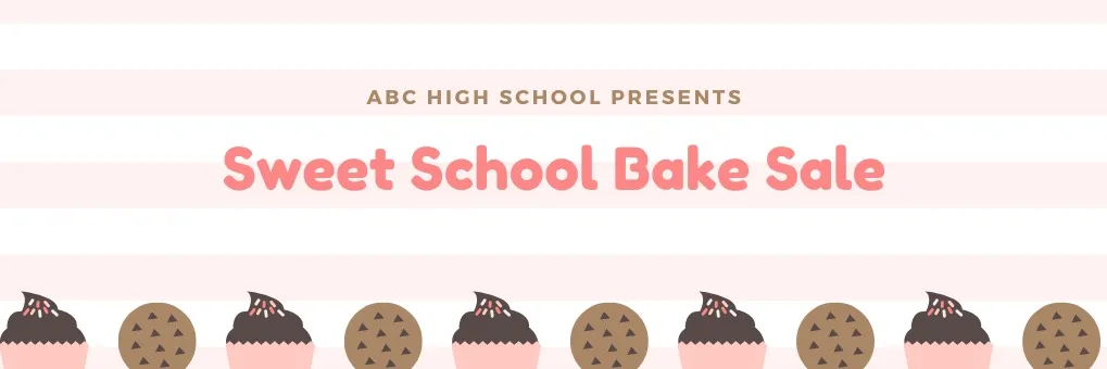 Bake Sale Sign Up Sheet banner