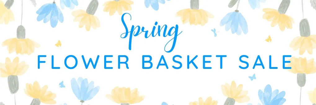 Flower Basket Sale banner
