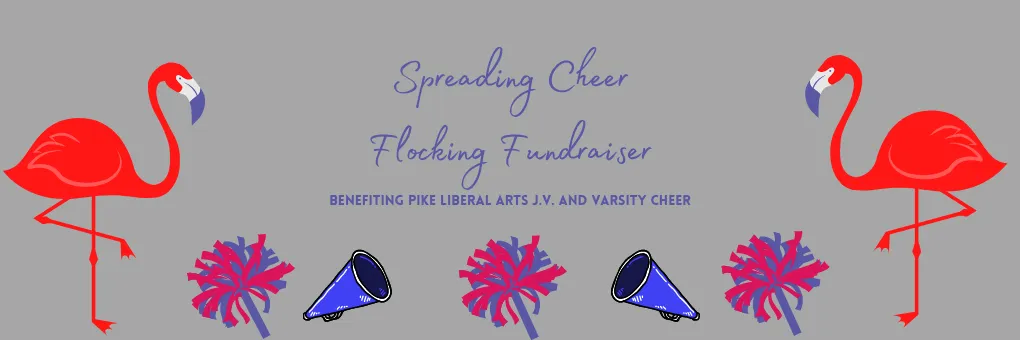 Spreading Cheer Flocking Fundraiser banner
