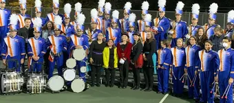 Danbury High School Marching Band & Color Guard Fall 2022 Band Camp banner