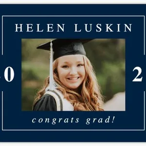 Senior Sign with First and Last Name and Image