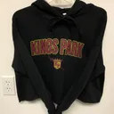 Kings Park Cropped Black Sweatshirt