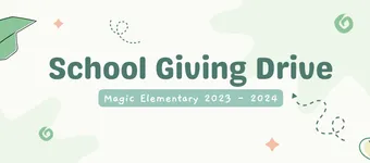 School Giving Drive Example banner
