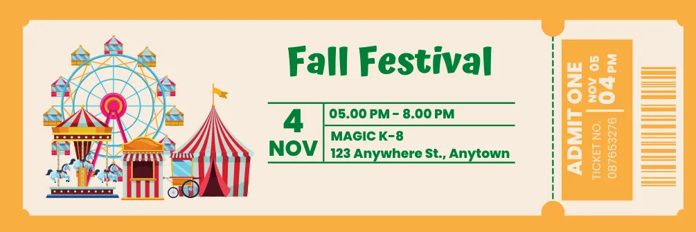 Fall Festival Example banner