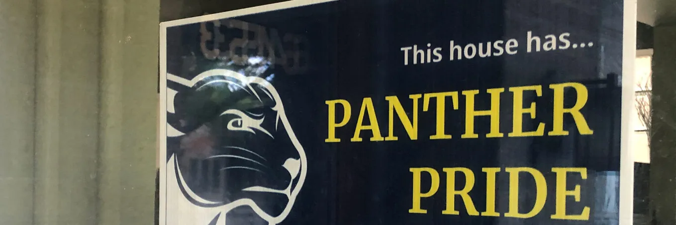 Panther Pride Signs banner