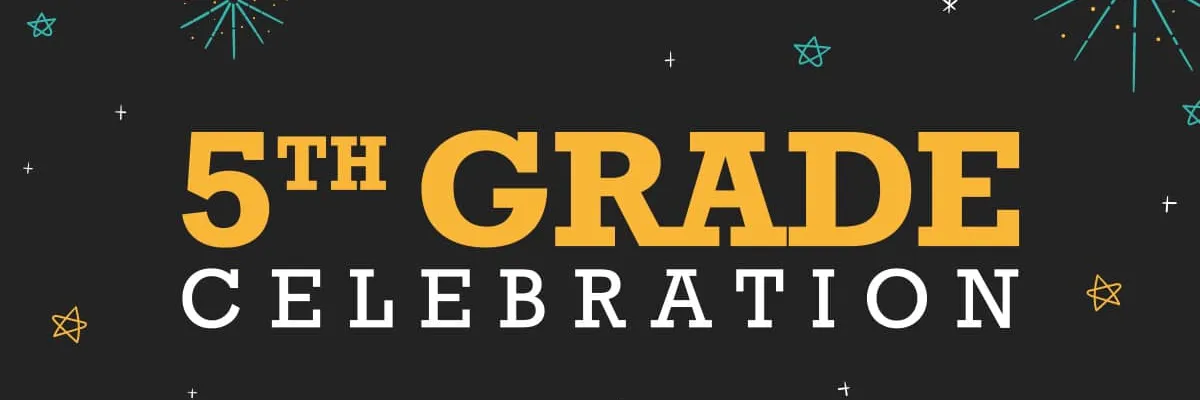 5th Grade Celebration and Yearbooks banner