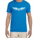 Crewneck T-shirt in Heather Blue (Adult)