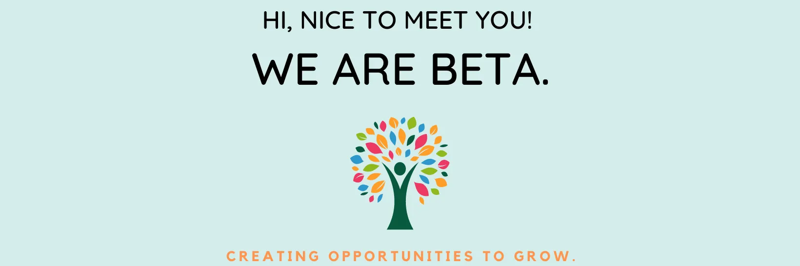 Welcome to BeTa Community Programs!  Click here to find out more about us! banner