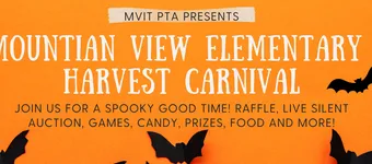 Mountain View Elementary PTA's Harvest Carnival banner