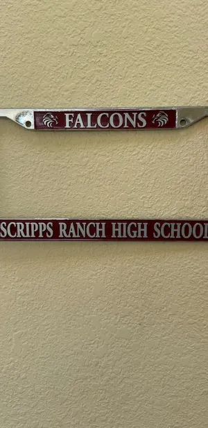 SRHS License Plate Holder