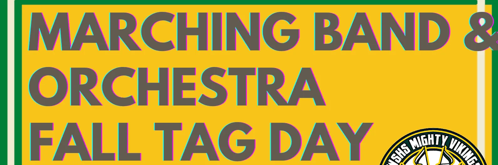Music  Program Tag Day banner