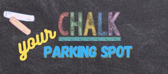 High School Fundraiser Example - Chalk Your Parking Spot! banner