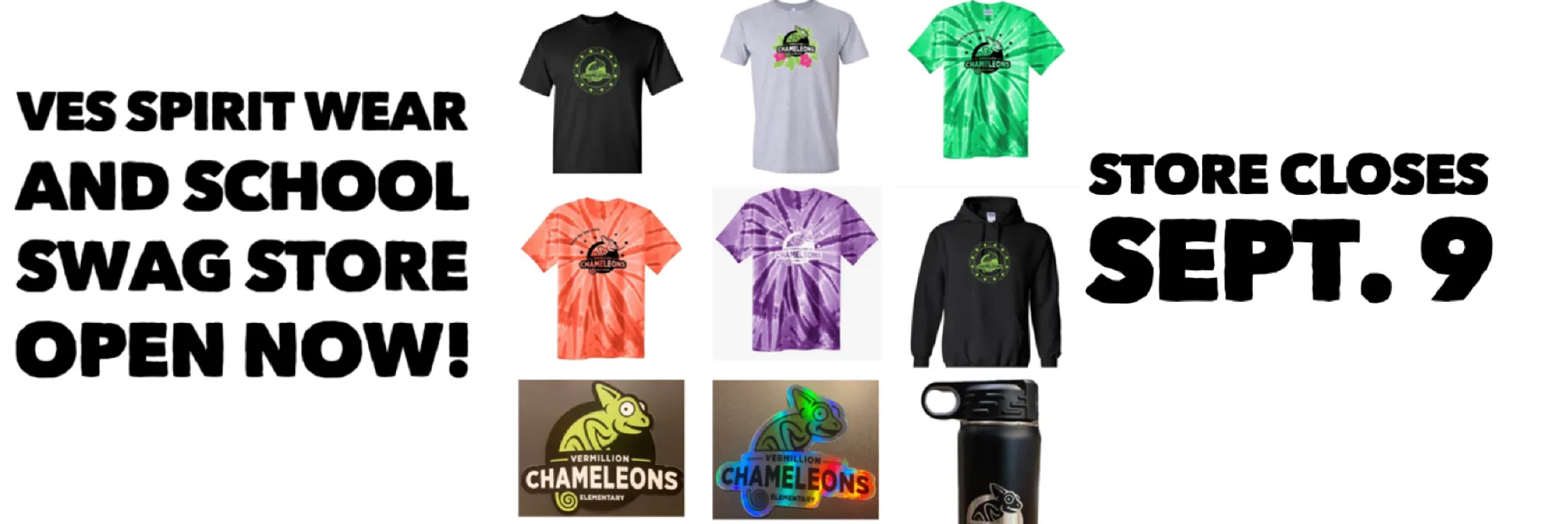 VES Spirit Wear & School Swag 2022 - 2023 banner