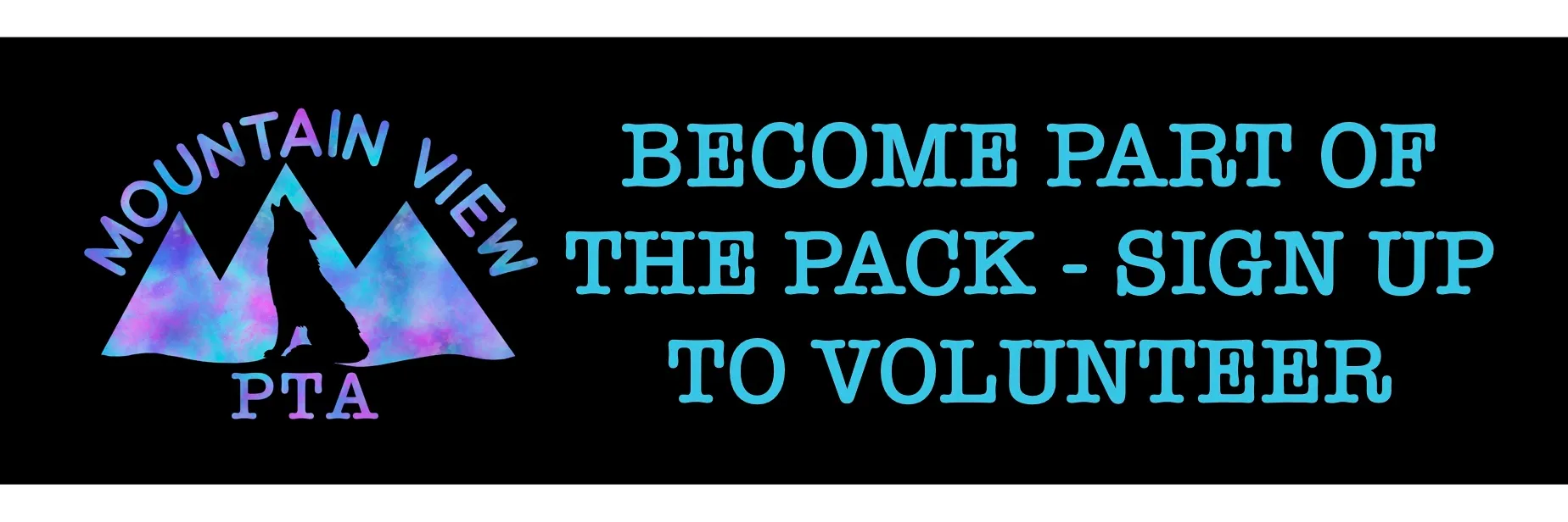 Sign Up to Volunteer! banner