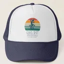 Navy Grant Gecko Rainbow Sunset Hat