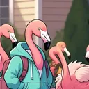 Flock of Flamingos