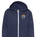 Youth Grant Navy Zip Up Hoodie