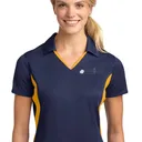 Women's V-neck Moisture Wicking Polo (SRCA Embroidered Logo)