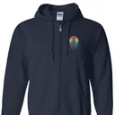 Adult Grant Navy Zip Up Hoodie