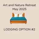 Lodging Option 2 - queen bed, shared bath