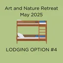 Lodging Option 4 - full sized bed, bunk, shared bath