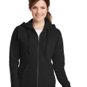 Womens Sweatshirt - Hooded, Full Zipper 