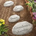 River Rock for Rosary Garden