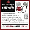 Maple Grove Crimson PuraVida Bracelet