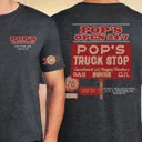 Pop's Truck Stop Bicentennial Throwback T-Shirt (Small)