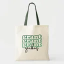Grant Geckos Tote - Dark Green Strap