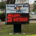 Birthday Marquee / Mensaje de cumpleaños