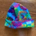 Rainbow tie die/pride fleece hat