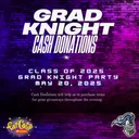 Cash donation for prizes, food and decor