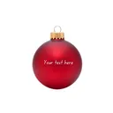 Glass Ornament (multiple colors)
