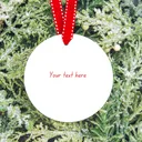Flat white ornament
