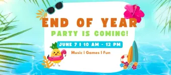 End of Year Party banner