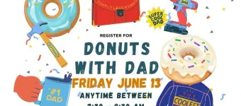 Donuts with Dad Registration banner