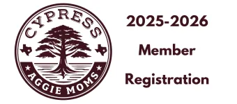Cypress Aggie Moms 2025-2026 Membership banner